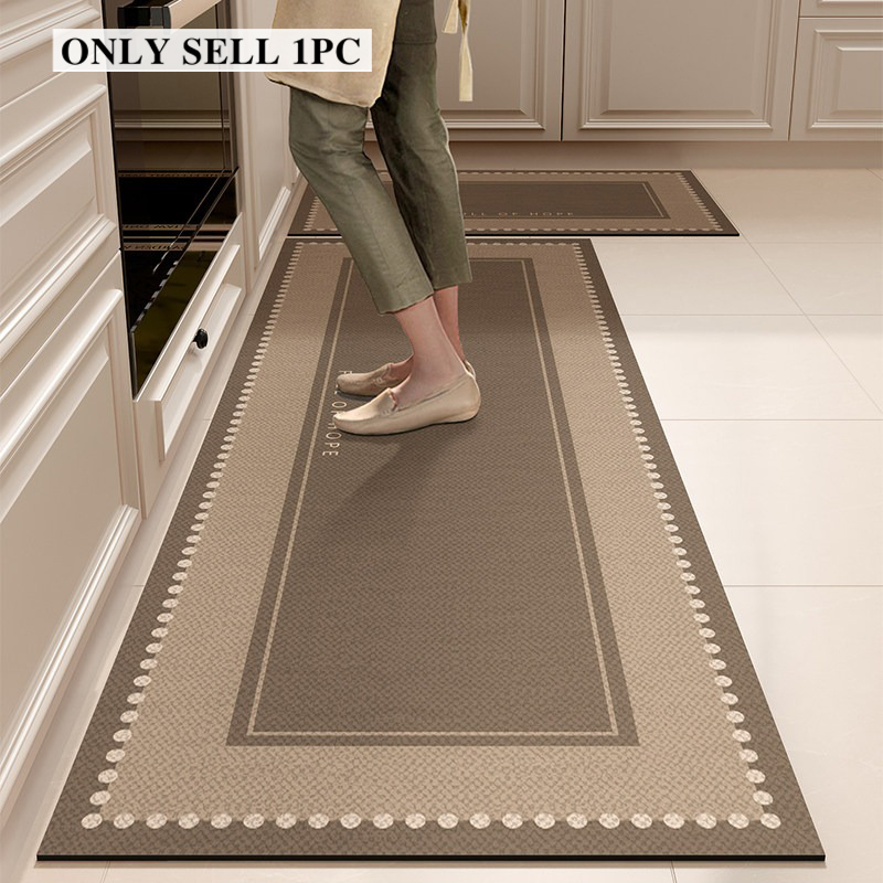 Commercial Kitchen Non Slip Flooring - Водонепроницаемый кухонный коврик из ПВХ-кожи, длинный,