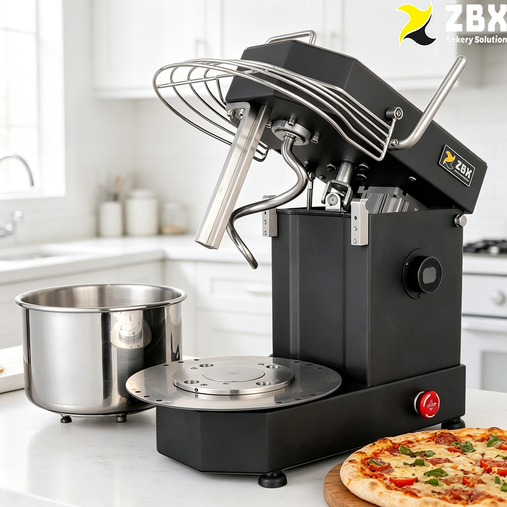 Dough Mixer Machine - Тестомес спиральный ZBX HM-5TD 750W, 5