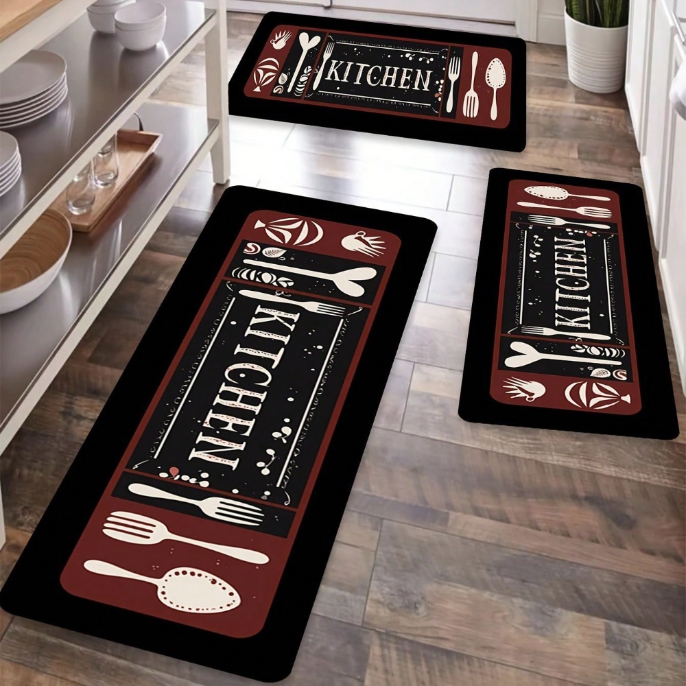 Commercial Kitchen Quotes - Кухонный ковер-коврик - посуда, ложка и