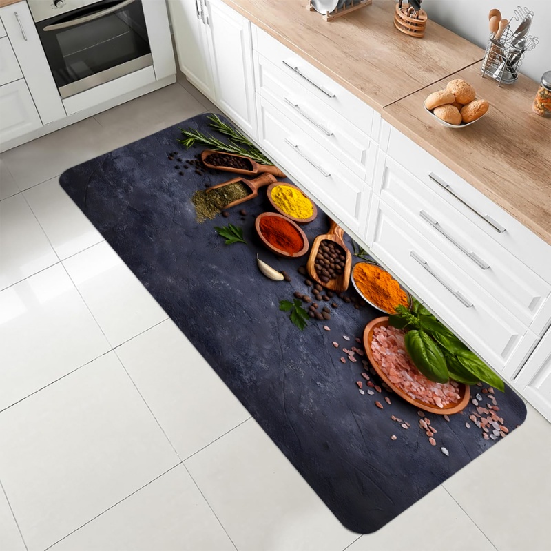 Commercial Kitchen Mats Anti Fatigue - Мягкий нескользящий коврик-дорожка с принтом трав