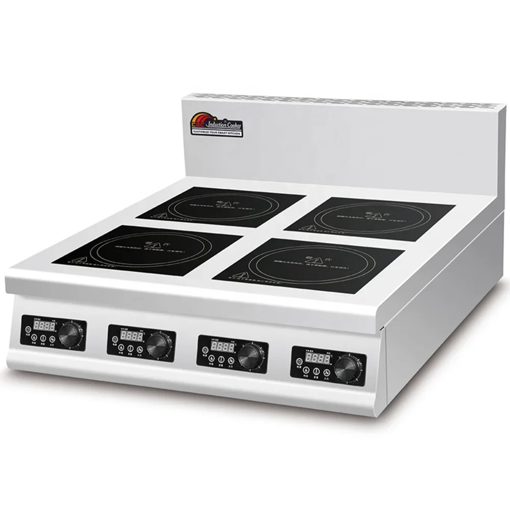 Commercial Kitchen Induction - 4-канальная плоская промышленная коммерческая индукционная плита,