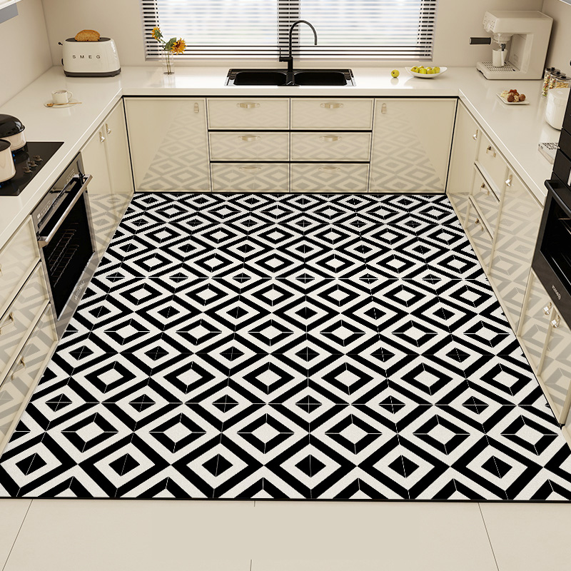 Commercial Kitchen Mats Anti Fatigue - Черный кухонный ковер из ПВХ, водонепроницаемый