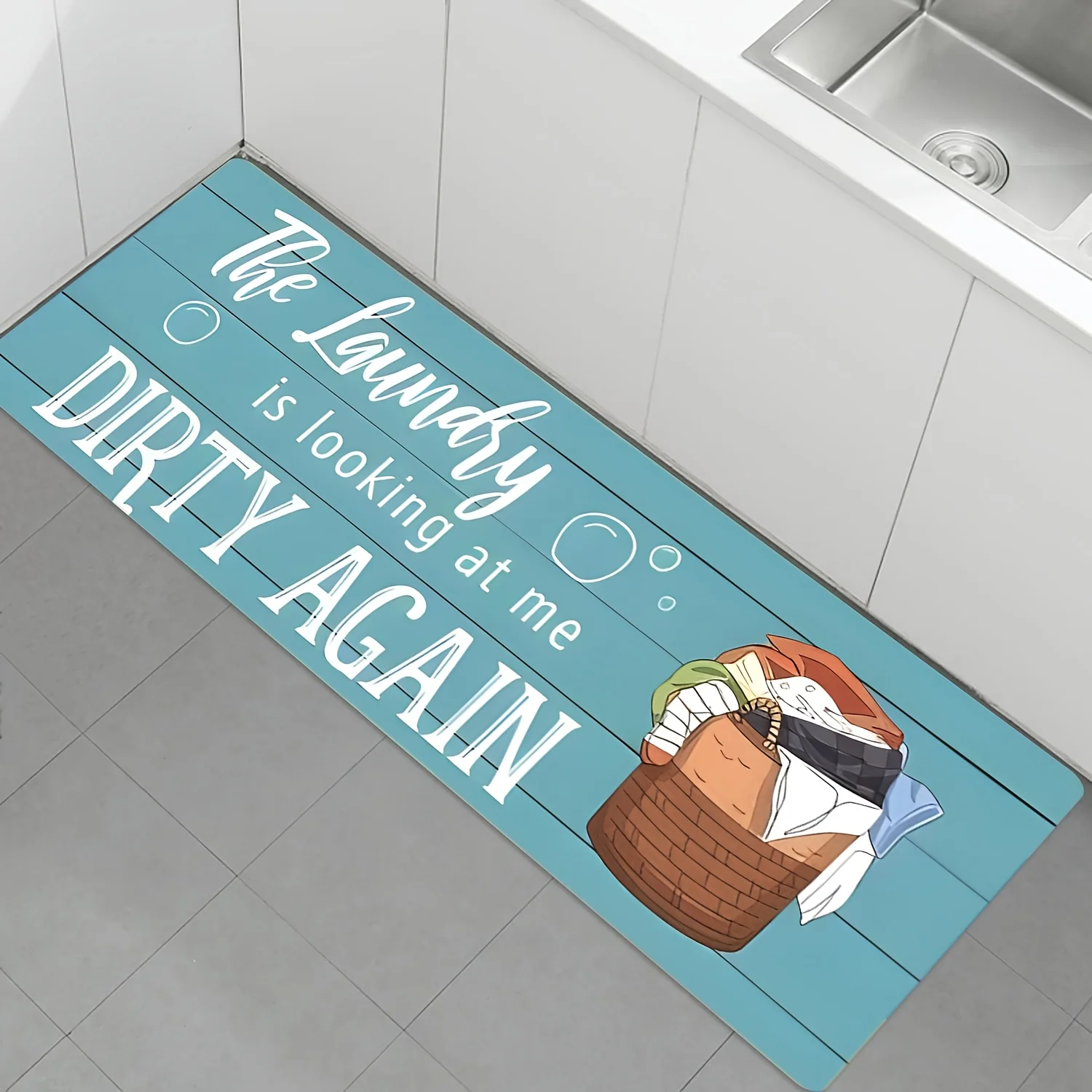 Commercial Kitchen Quotes - Забавный кухонный коврик с принтом-цитатой для