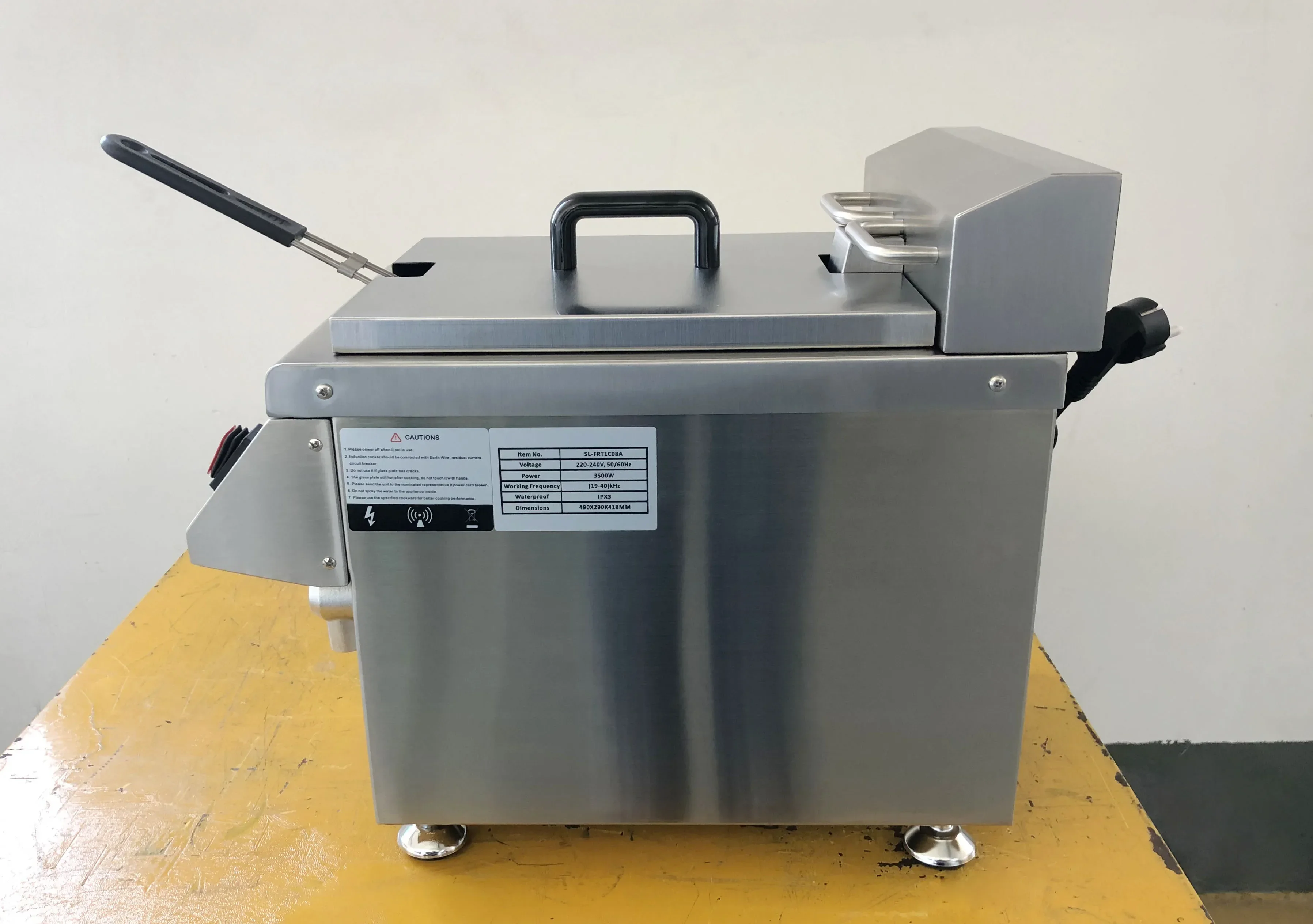 Commercial Kitchen Induction - Индукционная электрическая коммерческая фритюрница объемом 8